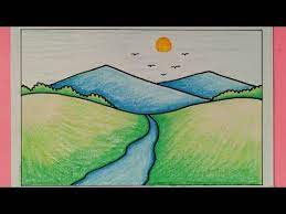  Cara Menggambar Pemandangan Gunung Mudah Sekali How To Draw Easy Scenery Youtube Pemandangan Gambar Kartun Wallpaper Gadis Cantik
