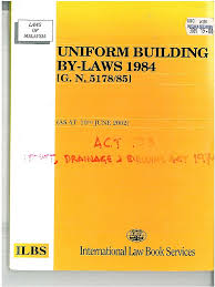 Uniform law on the international sale. Uniform Building By Laws 1984 Rev1
