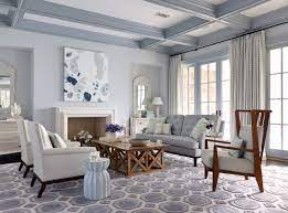Grey element strongly comes from the sectional sofa that covers almost all the room's part. Blue Gray Living Room Ideas Photos Houzz