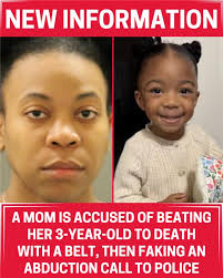 According to Maryland State Police, Darrian Randle, 31, and her boyfriend,  Cedrick Britten, 44, have both been charged in connection with the death of  the toddler, Nola Dinkins. Police said an AMBER