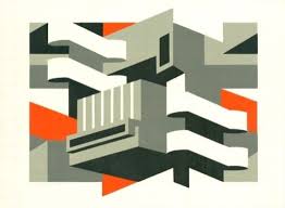 Paul Catherall Architectural Prints Prints Lino Print