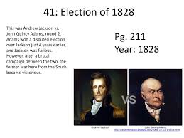 Andrew jackson won the election of 1828.in december 1828 rachel jackson died suddenly of a heart attack.she was 61 years old.on march 4,1829 andrew the first democratic presidential candidate and president was andrew jackson who won the 1828 election. Ppt 41 Election Of 1828 Powerpoint Presentation Free Download Id 2648269