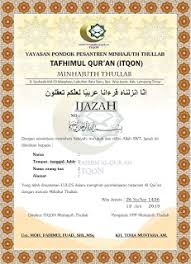 Maybe you would like to learn more about one of these? Contoh Ijazah Pondok Pesantren Cara Golden