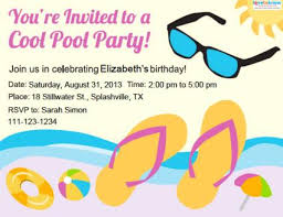 ★★ see my matching full collection. Pool Party Invitations Lovetoknow
