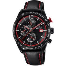 Boîtier et bracelet en argenté. Montre Festina Montres Chrono Sport F20344 5 Montre Chronographe Cuir Noir Homme Sur Bijourama Montre Homme Pas Cher En Ligne