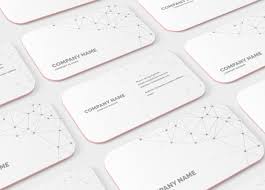 Round corner business cards,matte / dull finish business cards, business cards w/ spot uv coating,business cards w/ silver and metallics ink. Rounded Corner Business Card Mockup Creative Photoshop Templates Creative Market