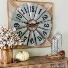 Galvanized Windmill Metal Wall Clock Hobby Lobby 1325034 Farmhouse Mantle Decor Clock Wall Decor Home Decor