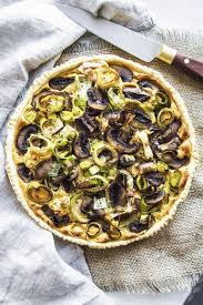 Vegan Mushroom Leek Sweet Potato Tart Rezept Rezepte Vegane Rezepte Und Susskartoffel Kuchen