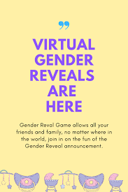 Don T Cancel Your Gender Reveal Party Have A Virtual One Instead In 2020 Gender Reveal Games Gender Reveal Party Games Gender Reveal Announcement