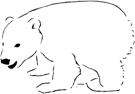 Template For 3d Polar Bear Polar Bear Coloring Page Polar Bear Color Bear Coloring Pages