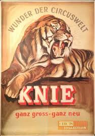Cirque National Suisse 1953 Affiche Programme Alte Werbung Schweizer Alpen Plakat
