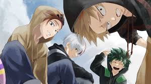 Download Midoriya, Todoroki, and Bakugou, the three most powerful heroes  Wallpaper | Wallpapers.com