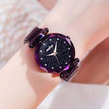 luxury diamond rose gold women watches fashion ladies starry sky magnetic watch casual mesh steel rhinestone female wristwatch discoun elmas saatler moda taki