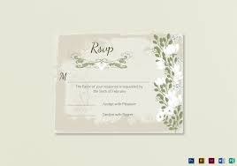 Whether online or with matching. Vintage Wedding Rsvp Card Template In Psd Word Publisher Illustrator Indesign
