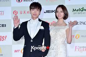 mc leeteuk and hyeri at the 4th gaon chart kpop awards jan