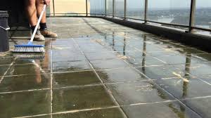 The efflorescence that michael is referring to is not efflorescence. Efflorescence Buildup On Ceramic Balcony Tile Youtube