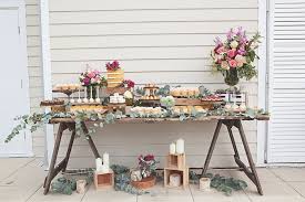 You can set up a long table with an array of. Kara S Party Ideas Rustic Bridal Shower Party Planning Ideas Decor Styling Design