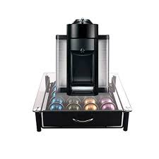 Putting coffee traditions in a new light. Buy Vertuoline Capsules Holder For Nespresso 20 Or 40 Coffee Pods Stand Transparent And Black Tempered Glass Container Drawer Stainless Steel Organizer Capsule Pod Storage Capsules Are Excluded Online In Germany B07tyc844g