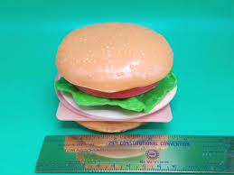 Deli Bologna Ham & Cheese w Lettuce Tomato Sandwich Pretend Lunch Food Toy  Lot | eBay