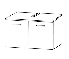 60x60x30 cm staufach mit tür: Puris Bad Waschbeckenunterschrank 60 Cm Breit Wua216a Badmobel 1