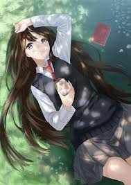 Myanimelist manga, anime, television, child png. Anime 1237149 Anime Girl Brown Hair Anime Girl And Anime Girl Purple Eyes On Favim Com