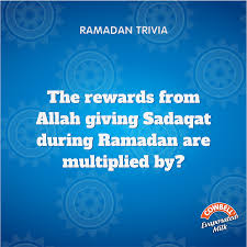 For many people, math is probably their least favorite subject in school. Cowbellmilk Question 4 The Rewards From Allah Giving Sadaqat During Ramadan Are Multiplied By Rules Winners Will Be Selected Randomly Only 10 Entries With Correct Answers Will Be Selected Only Answers