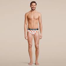Men S Fun Novelty Peach Print Briefs Underwear Manbuns