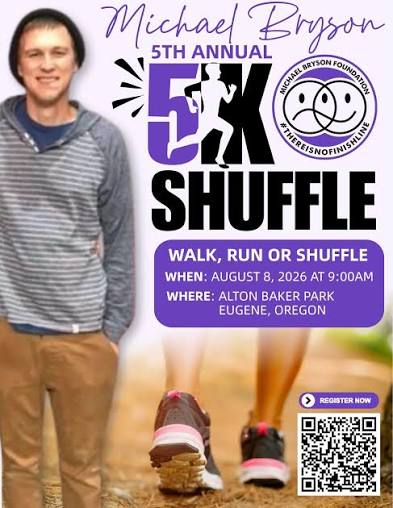 Register for Michael Bryson 5K Shuffle in Eugene, Oregon