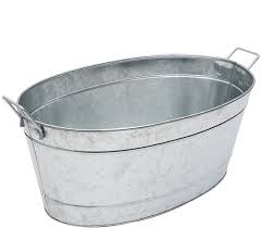 Amazon Com Achla Designs C 55 Large Galvanized Steel Metal Oval Tub Ice Buckets Patio Lawn Garden