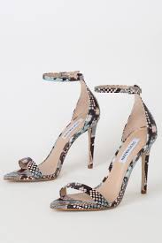 Shop steve madden sandals at dsw to enjoy free shipping. Steve Madden Sane Snake Heels Ankle Strap Heels Lulus