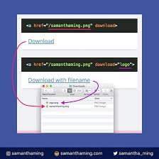 In order to download a file, you can use the html's download attribute. Create A Downloadable Link Using Html5 Download Attribute Samanthaming Com