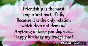 May your special day be better than the best you've ever had. Friendship Is The Most Important Part Best Friend Birthday Sayings