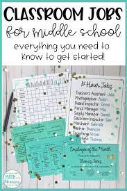 Classroom Jobs Work Great In Middle School Too Learn About The 10 Jobs I Use In My Classroom Jobs Middle School Classroom Management Middle School Classroom