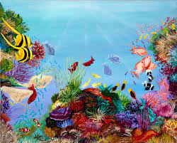 These pictures of this page are about:blue coral reef painting. The Coral Reef By Parul Mehta Watercolor Coral Reef Coral Reef Art Coral Watercolor