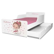 Paturi ideale pentru a determina paturi pentru copii mai mari de 2 ani, paturi sub forma de masina sau paturi cu personaje din desene animate/filme/jocuri facute pe comanda. Pat Copii Balerina 2 12 Ani Cu Sertar Si Saltea Inclusa