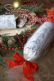 Saucisson Au Chocolat Sans Oeufs Et Sans Cuisson Recette Saucisson Au Chocolat Chocolat Saucisson