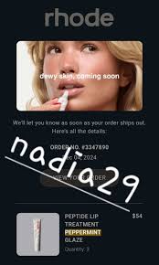 Rhode Peppermint Glaze Peptide Lip Treatment Limited Edition Genuine Lips