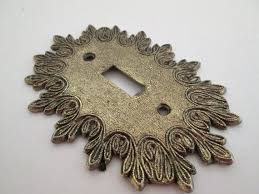 Vintage Switch Plate Cover Light Switch Cover Metal Etsy Decorative Switch Plate Light Switch Covers Vintage Light Switches