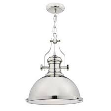 Brambly Cottage Glocken Pendelleuchte 1 Flammig Jose Wayfair De Chrome Pendant Lighting Industrial Pendant Lights Glass Pendant Ceiling Light