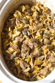 The Best Slow Cooker Beef Stroganoff Recipe Slow Cooker Beef Stroganoff Slow Cooker Beef Stroganoff Recipe Crockpot Beef