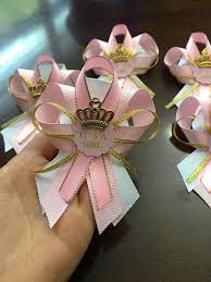 12 Pink And Gold Guest Pins For Baby Shower By Marshmallowfavors Baby Shower Princess Recuerdos Baby Shower Decoracion Baby Shower