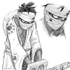 Start off with a pencil sketch. Monkey D Luffy Straw Hat Pirates Mugiwaras Wano One Piece One Piece Drawing One Piece Manga One Piece Luffy