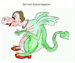 Karikatur & Satire: Der Boegemeister auf dem Stillen Örtchen und “Der rote  Drache Pepperoni”