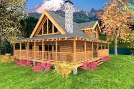 Outdoor living, whether simple or extravagant, is also frequently seen in log home floor plans. Log Cabin House Plans With Wrap Around Porches Novocom Top