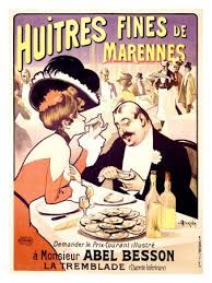 Huitres Fines De Marennes Oysters Giclee Print Vintage Poster Art Vintage French Posters Vintage Advertisements
