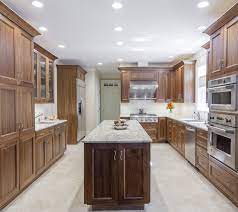 Elmwood Cabinetry Walnut Cabinets Overall View From Living Room Kitchen Design Pictures Kitchen Design Transitional Kitchens
