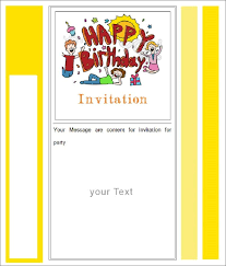 Birthday Party Invitation Card Sample Happy Birthday Invitation Card With Photo Blank Party Invite Template Birthday Party Invitation Templates Invitation Template