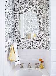 Black And White Wallpaper For Small Bathroom Decor Trends Small Bathroom Decor Interior Decor