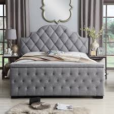 Thom Tufted Upholstered Storage Standard Bed Bed Decor Upholstered Beds Bed Furniture
