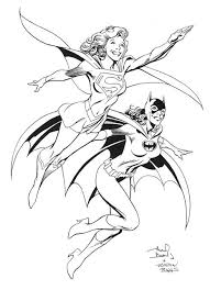 Supergirl Batgirl By Alan Davis Superhero Coloring Batman Coloring Pages Superhero Coloring Pages
